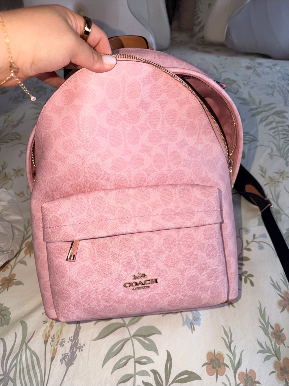 Coach Pink Powder Backpack